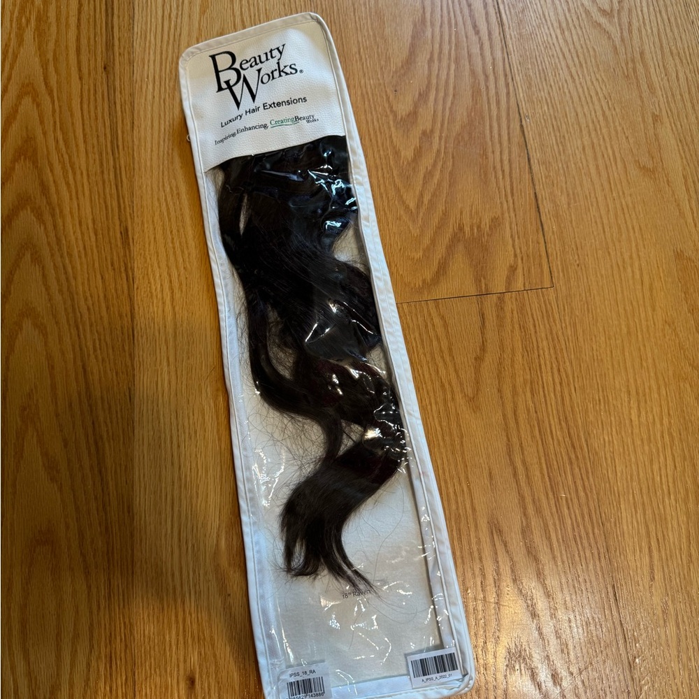 18” Super Sleek Clip-In Invisi Ponytail Shade Raven